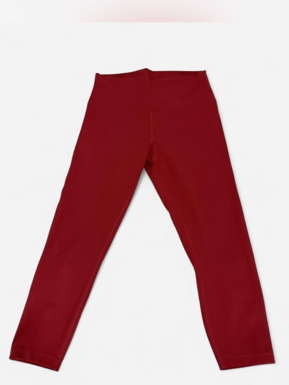 Lululemon Wunder Under High-Rise Crop Leggings Red Size 10 w/ 23” Inseam